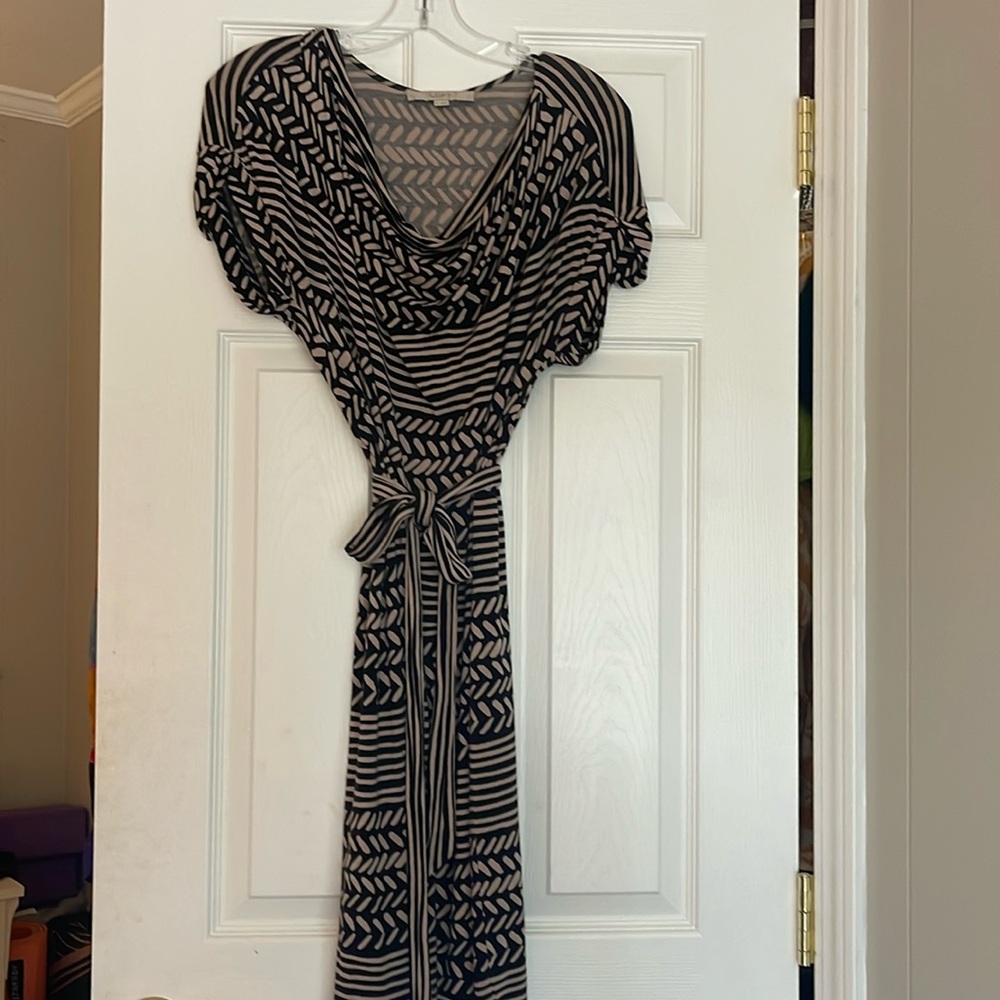 Abstract print LOFT dress